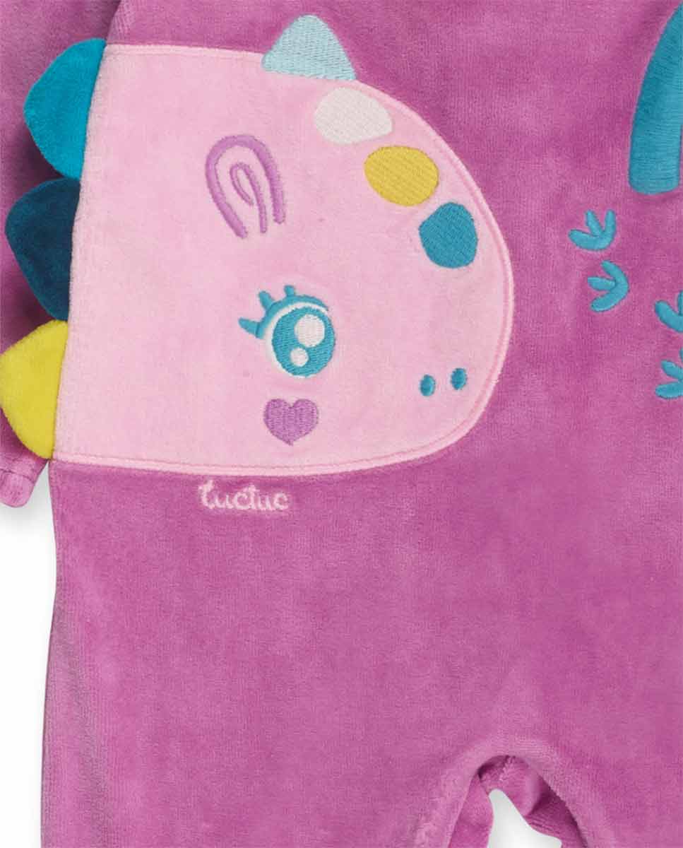 TUC TUC MACACÃO COM BAINHA COR-DE-ROSA MENINA DRAGON FINDER