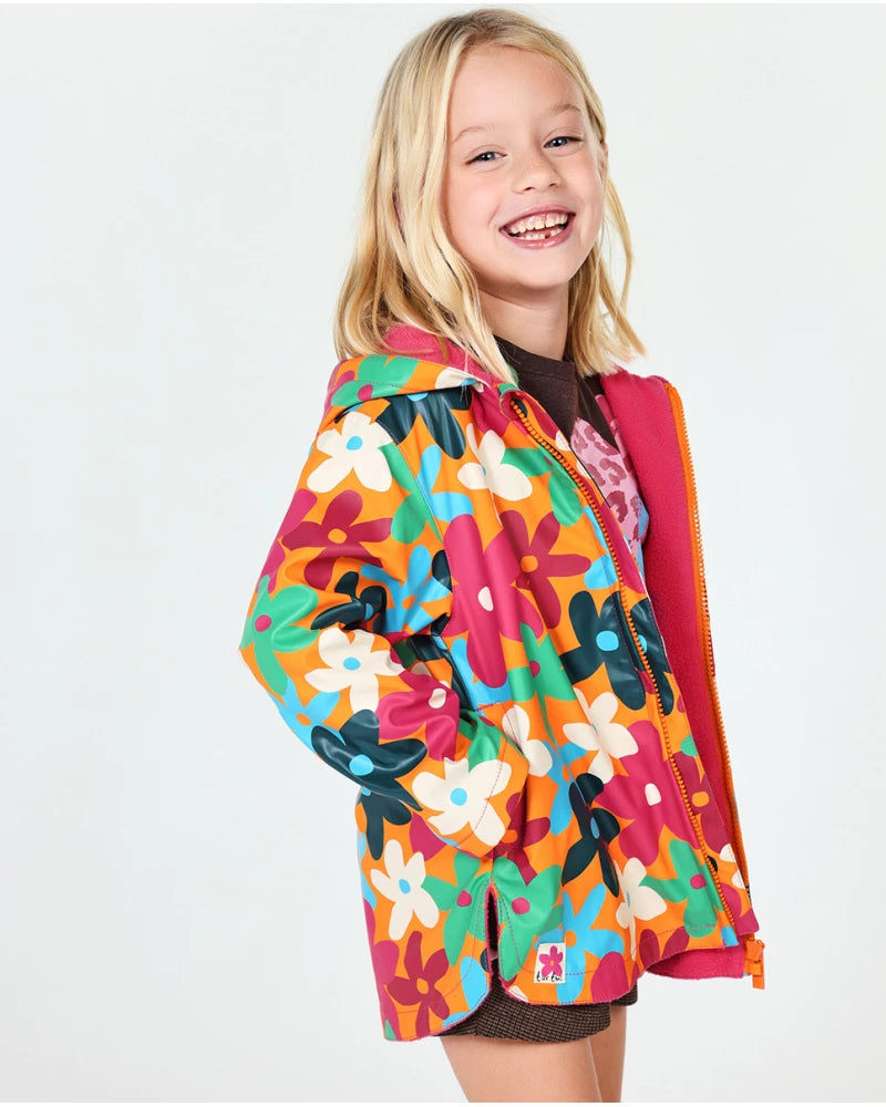 TUC TUC GABARDINA LARANJA PARA RAPARIGA TREKING TIME