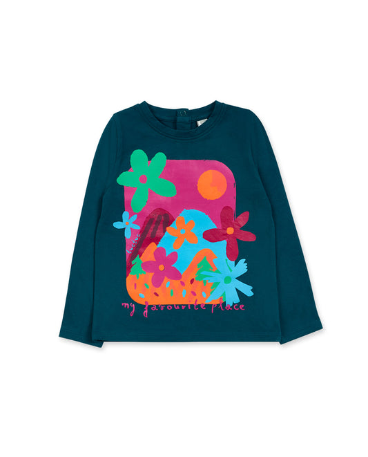 TUC TUC T-SHIRT DE MALHA VERDE PARA MENINAS TRECKING TIME