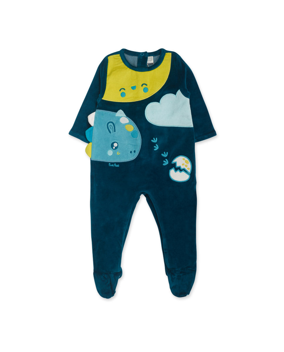 TUC TUC DRAGON FINDER BABYGROW DE TULE AZUL PARA MENINO