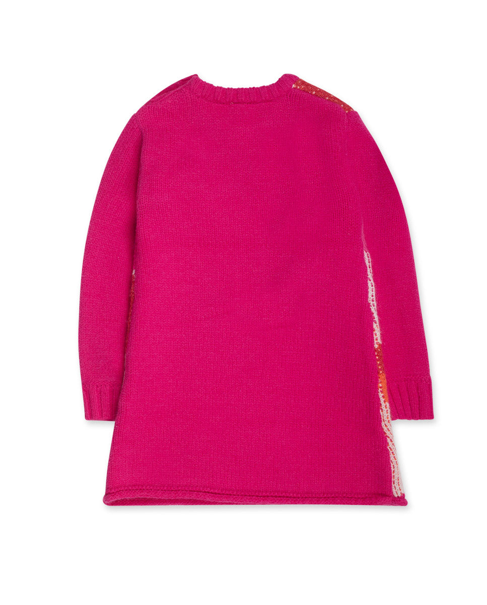 TUC TUC VESTIDO DE MALHA COR-DE-ROSA  PARA MENINAS