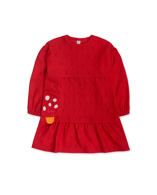 TUC TUC RED KNITTED DRESS FOR GIRL BESTIES