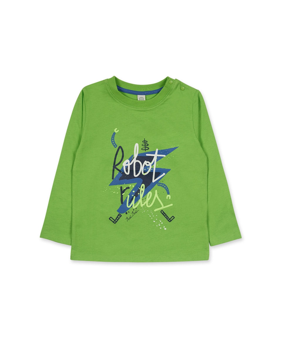 TUC TUC T-SHIRT DE MALHA VERDE PARA RAPAZ ROBOT MAKER